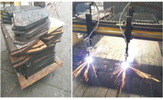 雙等離子切割現(xiàn)場